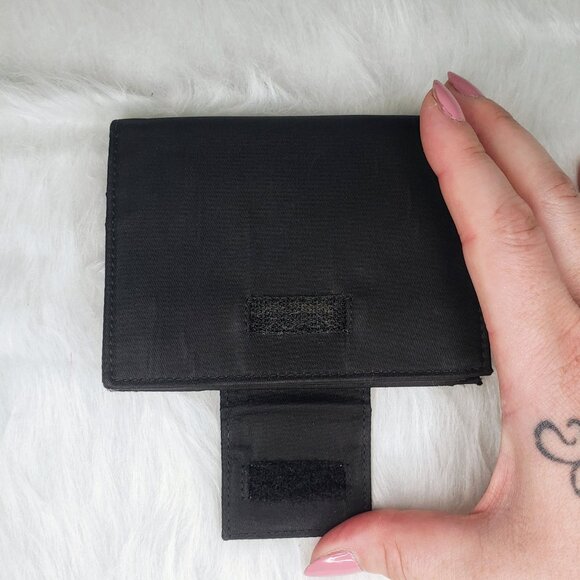 Prada Compact Bifold Wallet - Black Nylon w/ Triangle Prada Logo - Picture 4 of 8